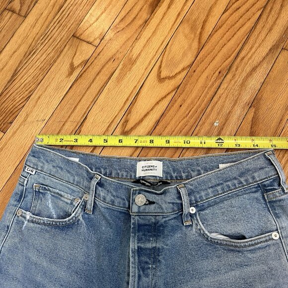 Citizens of Humanity Charlotte Crop High‎ Rise Straight Jeans in Parlay Blue 30 - Picture 12 of 12